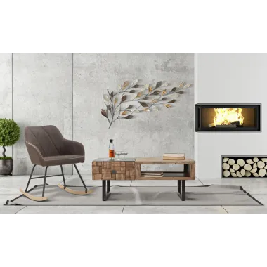 Stolik kawowy RET. Mumbai 110x60x43 cm (Drewno z Akacji Nilotyckiej)